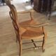 Fauteuil bois et paille