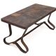 Table basse brutaliste par Adnet