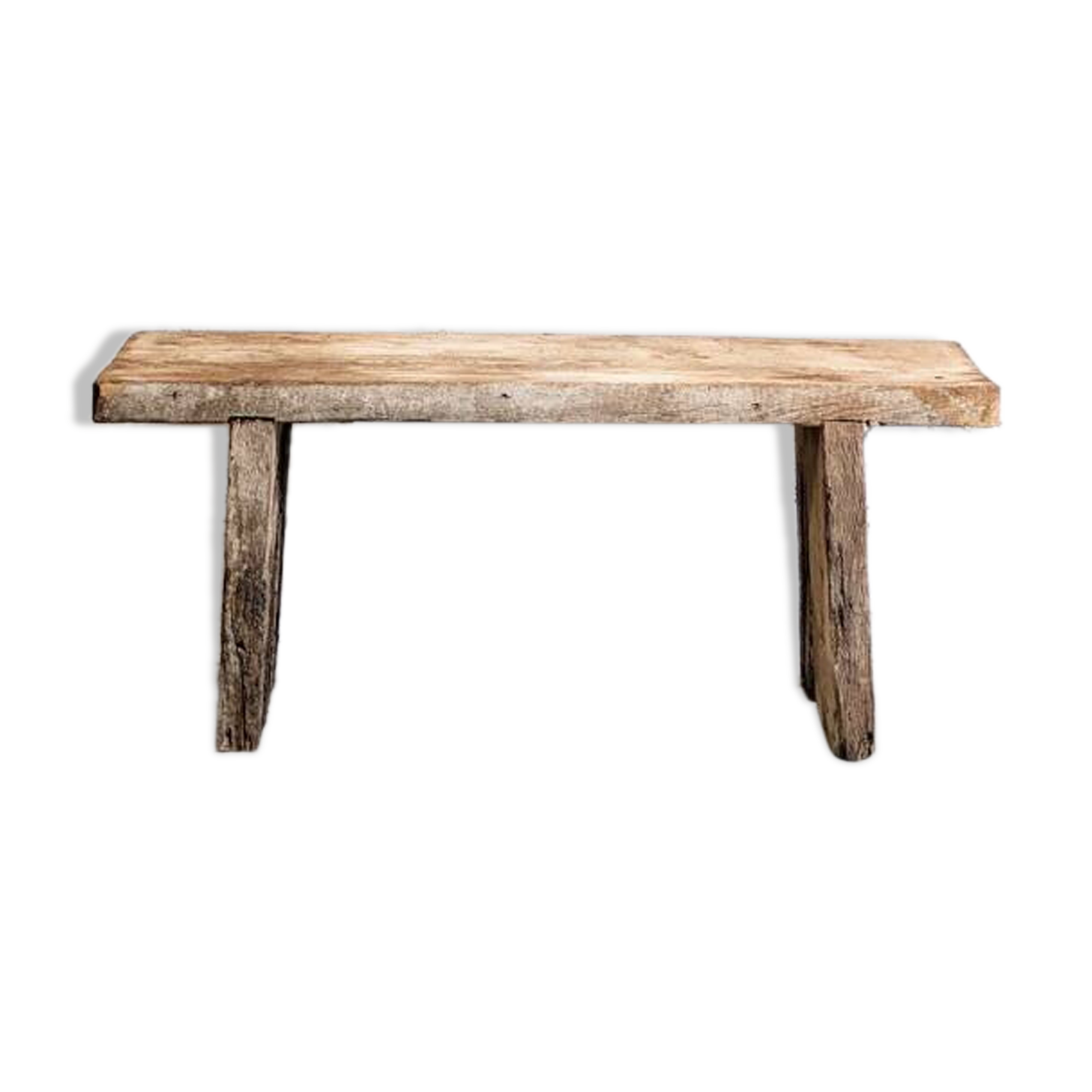 Banc Ancien Bois Brut Vintage Atelier