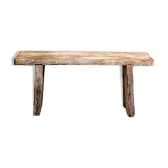Banc Ancien Bois Brut Vintage Atelier