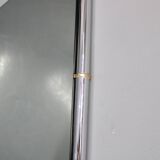 1980s Italian Rectangular Mirror in Tubular Chrome Plated Frame