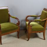 Restoration armchairs with crosses