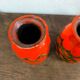 Lot de 2 vases jasba ananas orange