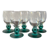 Lot de 5 verres à vin luminarc modèle Molière coloris Saphir