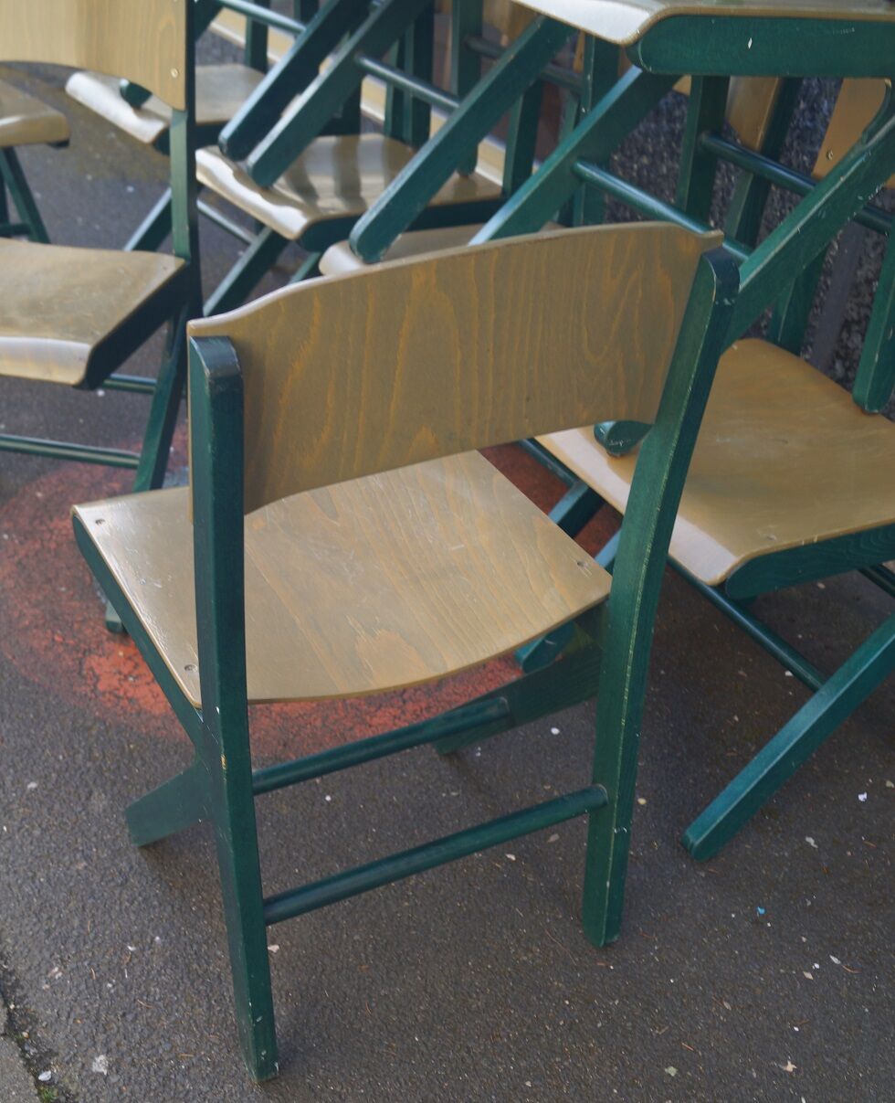 Set of 10 Bauman chairs 1980