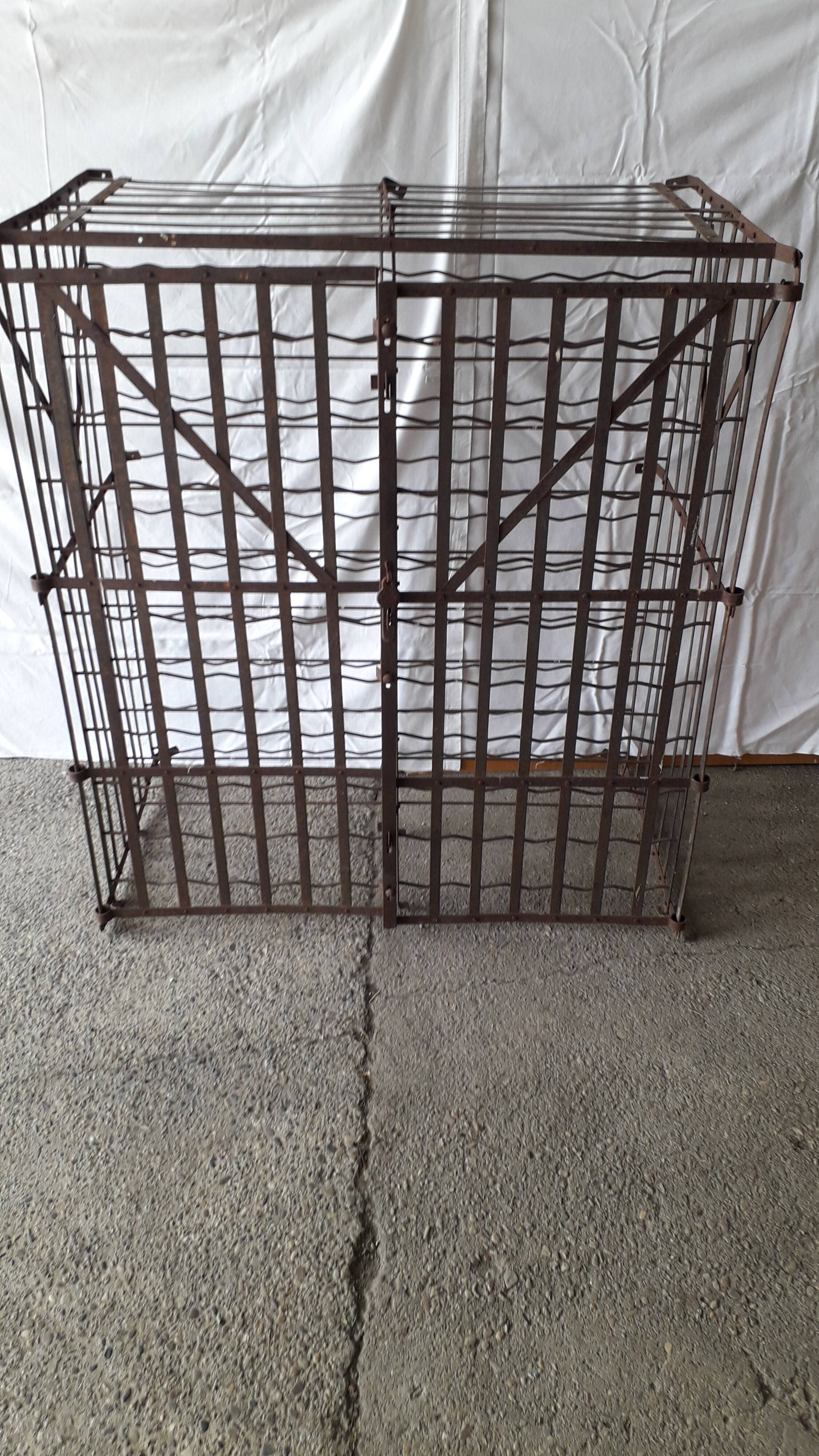 wine cellar, wine cage, secure cellar.