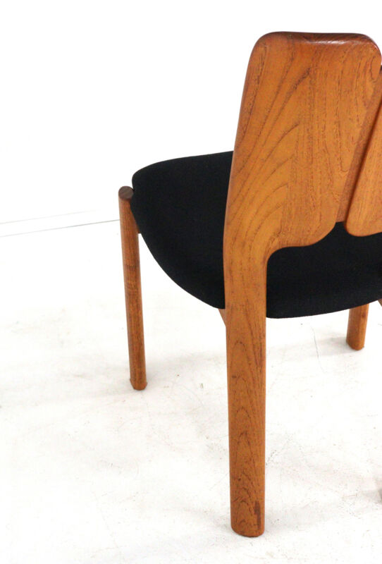 Set of 4 Danish Dining Chairs 'Ronum' - mid century modern in teak
