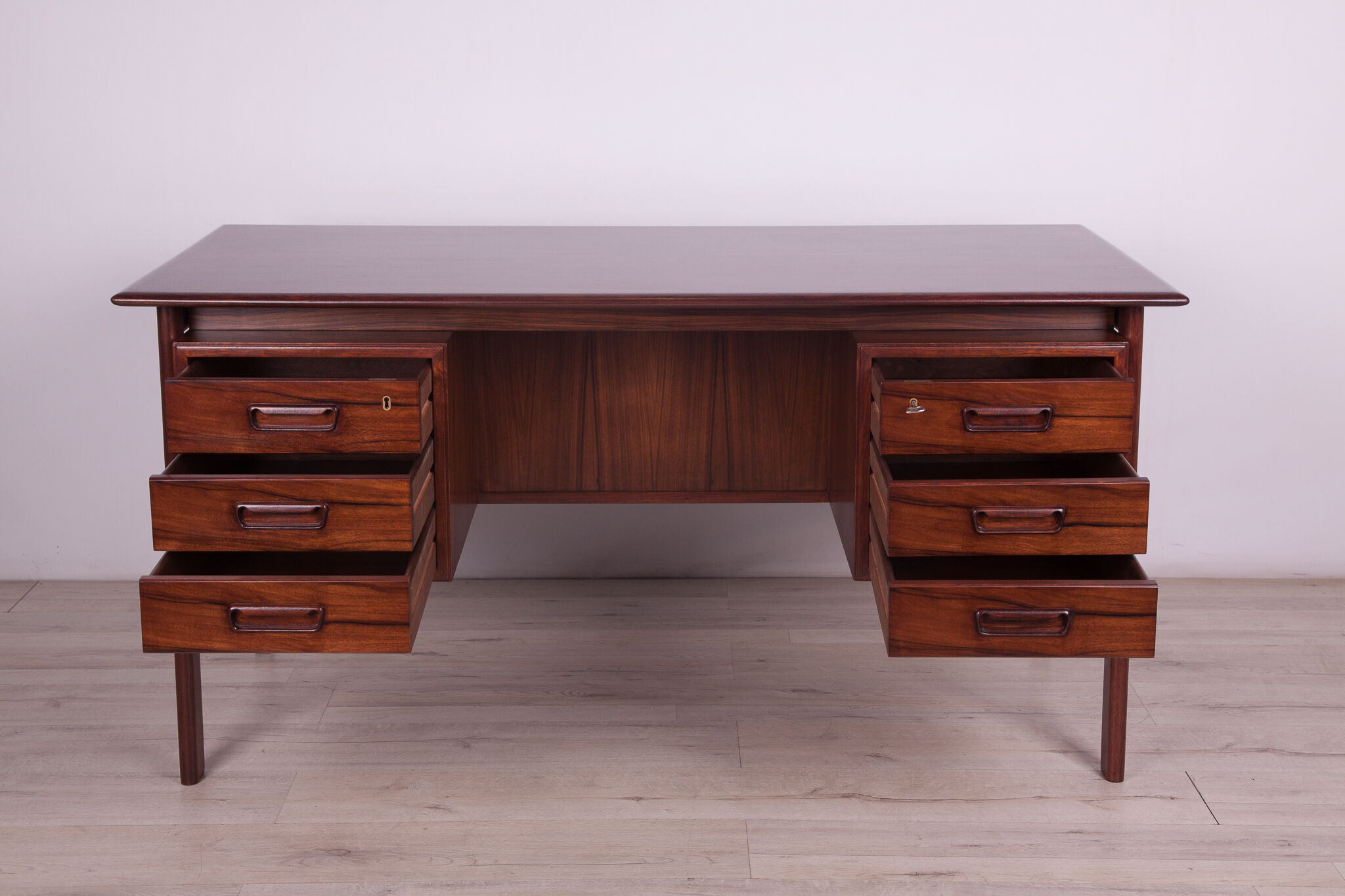 Mid-century freestanding rosewood desk, 1960s
