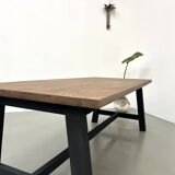Modern solid oak dining table