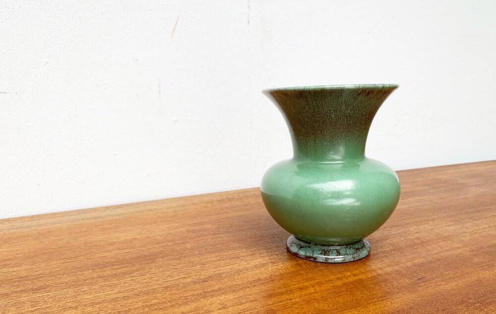 German Art Deco ceramic vase by Jasba, 1940s