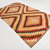 177x291Cm Geometric Style Kilim Rug, Turkish Kilim Rug, 177x291Cm