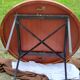 Vintage round table in blond mahogany by Gérard Guermonprez Editor Magnani, metal base