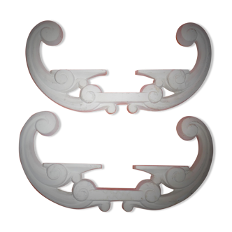 Pair of plaster fronts