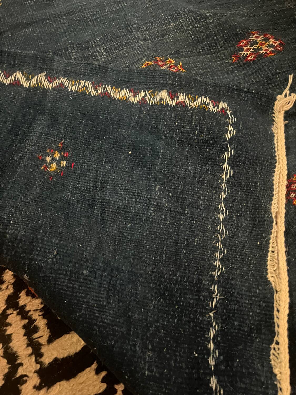 Hand-woven Moroccan rug