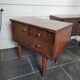 Pair of vintage 70s walnut bedside tables