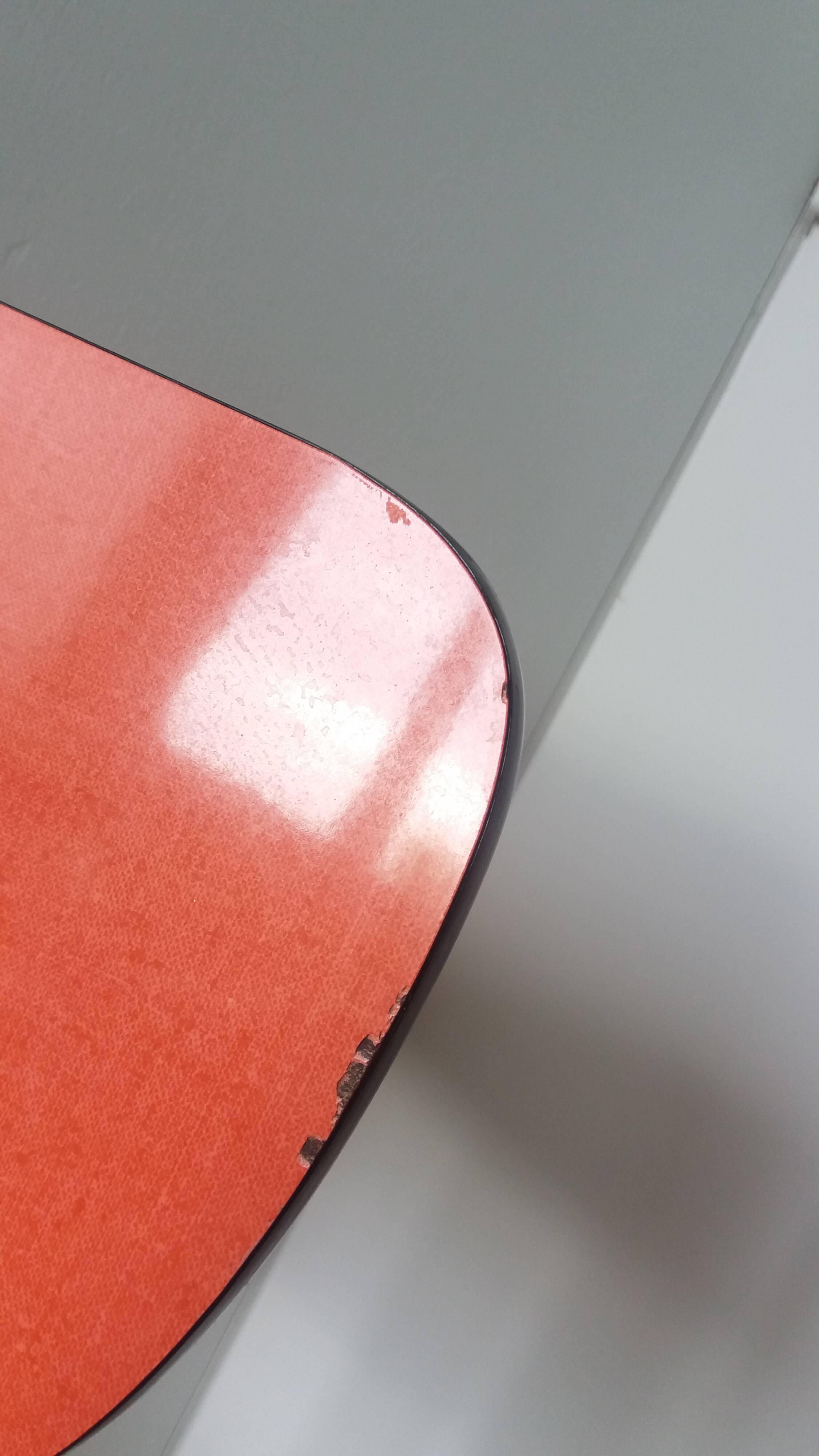 Chaises en formica et métal chromé