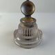 Old glass inkwell