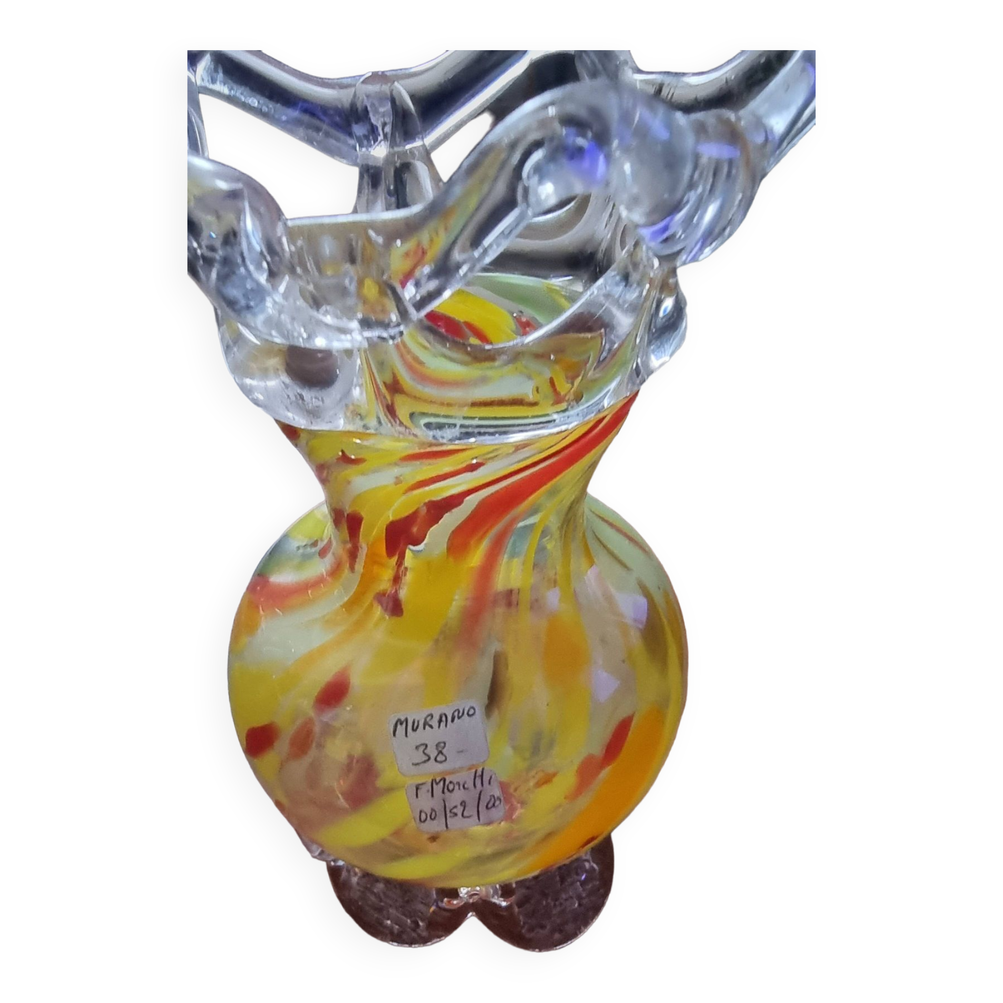 Small multicolor Murano vase