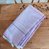 Tablecloth 100% Belgian linen and embroidered by hand