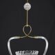Amazing Art Decò Murano Glass Pendant Chandelier by Ercole Barovier, 1940s