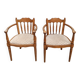 Upholstered armchair pair