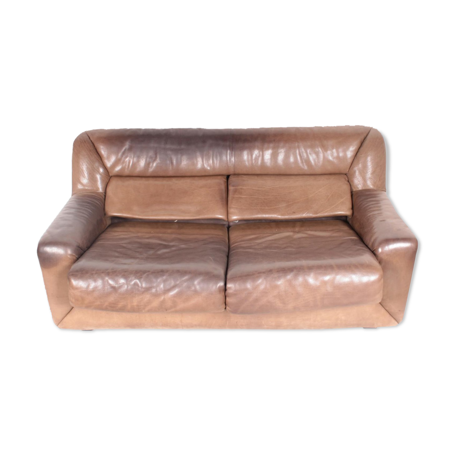 Canapé DS43 en cuir de De Sede Suisse 1980s