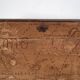 Antique solid gilded wooden chest dated 1846 #86