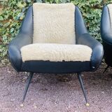 Paire de fauteuils vintage