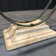 Table basse fer et verre patine antique