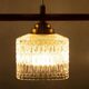 Vintage glass suspension for dining table