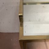 Bar roulant des années 70 en laiton et et face miroir XX siècle