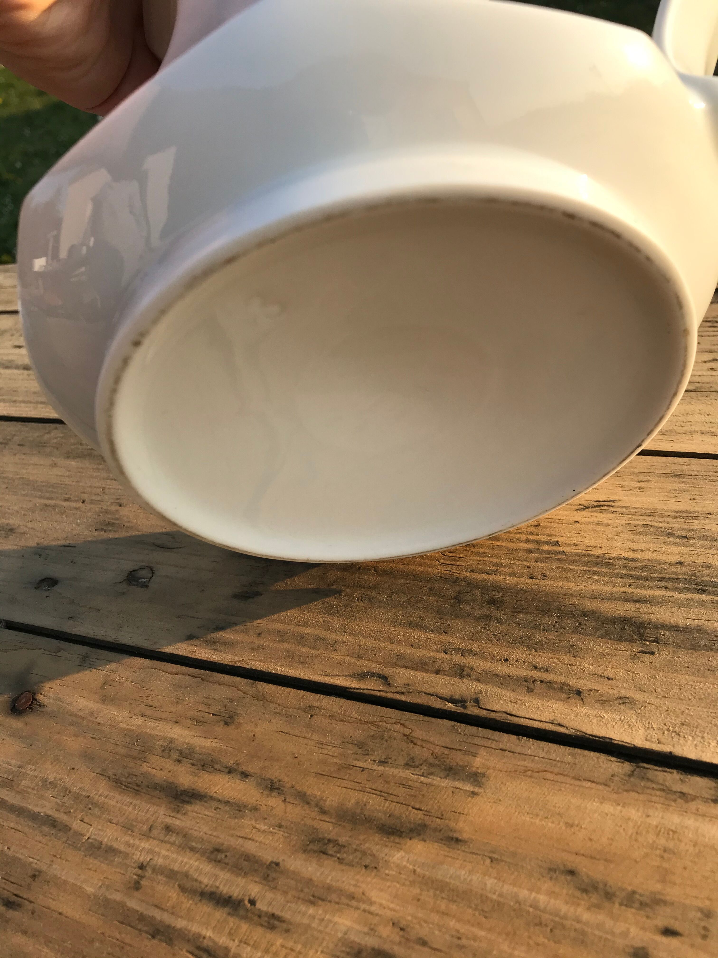 Vintage white porcelain cafeteria