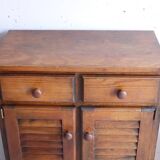 Small vintage wooden sideboard