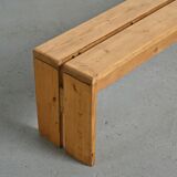 Banc en pin massif, Les Arcs, circa 1973