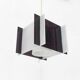 Mid-century space style acrylic cube pendant lamp, 1960s