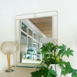 White vintage mirror
