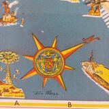 Pictorial map of New York 1950's