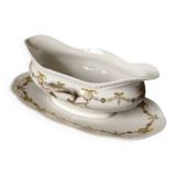 Like new! 1960/70/Laurel crown/Limoges/garland decoration/gravy boat