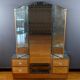 Fruitwood glass dressing table – 1950