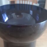 Vase en verre bleu vintage