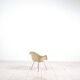 4 chaises longues Eames DAX en fibre de verre avec revêtement violet par Herman Mille