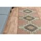 1970s Turkish Oushak Handmade Wool Cotton Orange Runner Rug 84x306