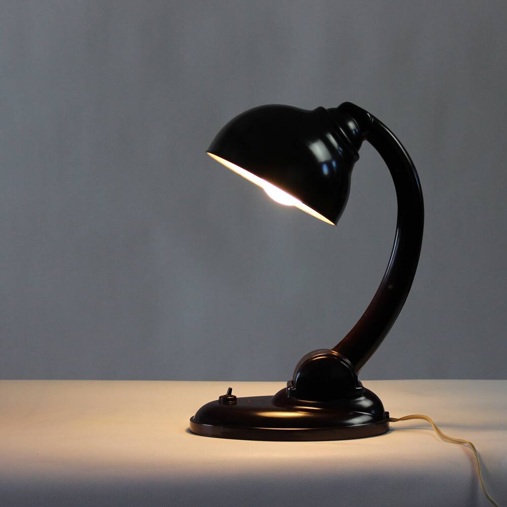 Bakelite Table Lamp Model 11126 By Eric Kirkman Cole, 1930s