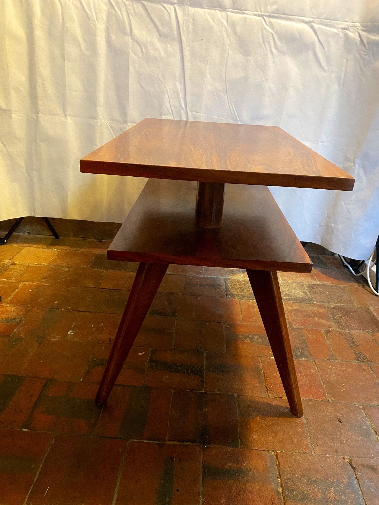 Vintage double-top table
