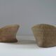 Paire de fauteuils lotus en rotin, 1970s