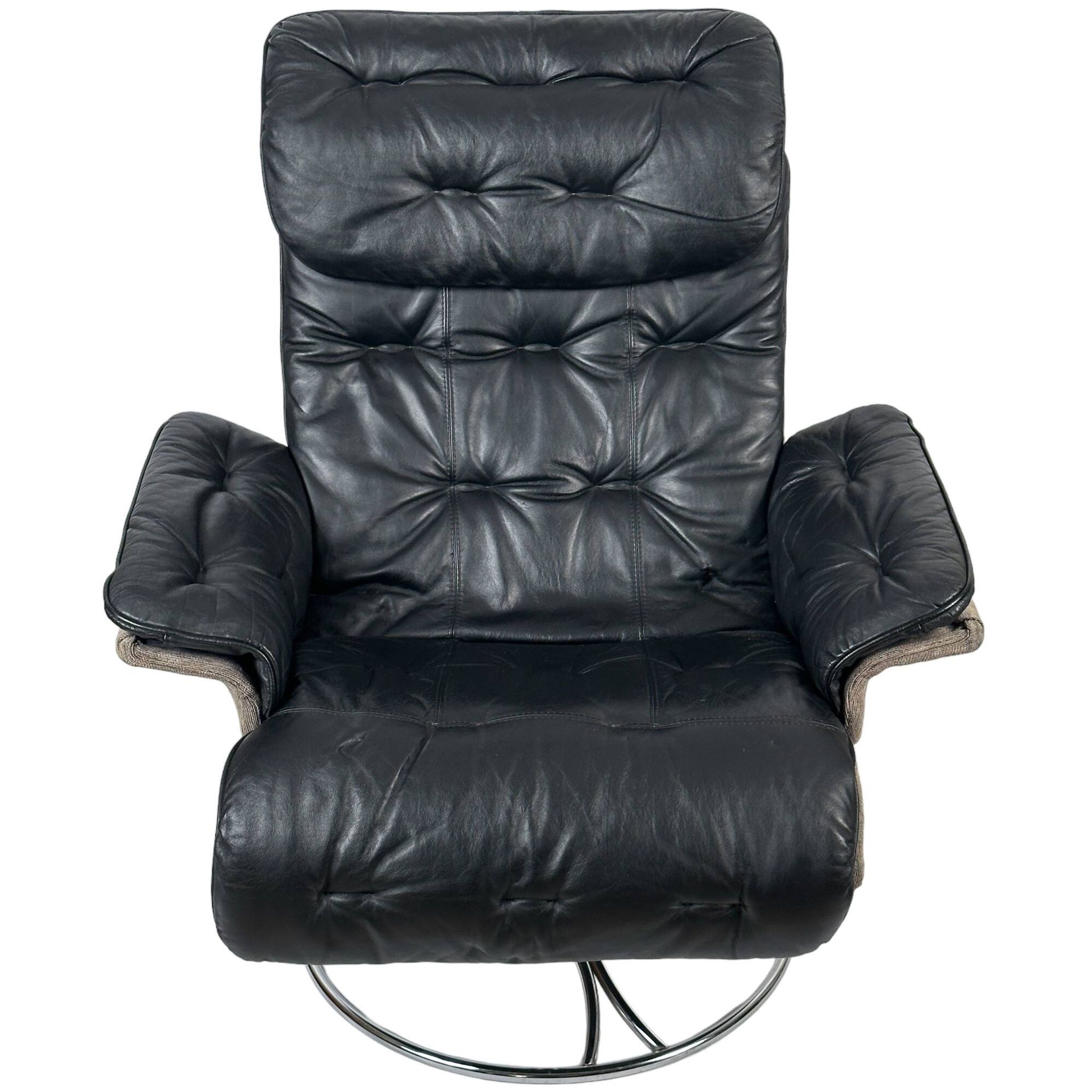 Authentic Söderbergs swivel lounge chair, made in Sweden - 1970s