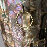 Abalone shell & alpaca ice bucket, Mexico, 1970s