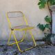 Yellow Plia folding chairs by Giancarlo Piretti for Castelli, 1960