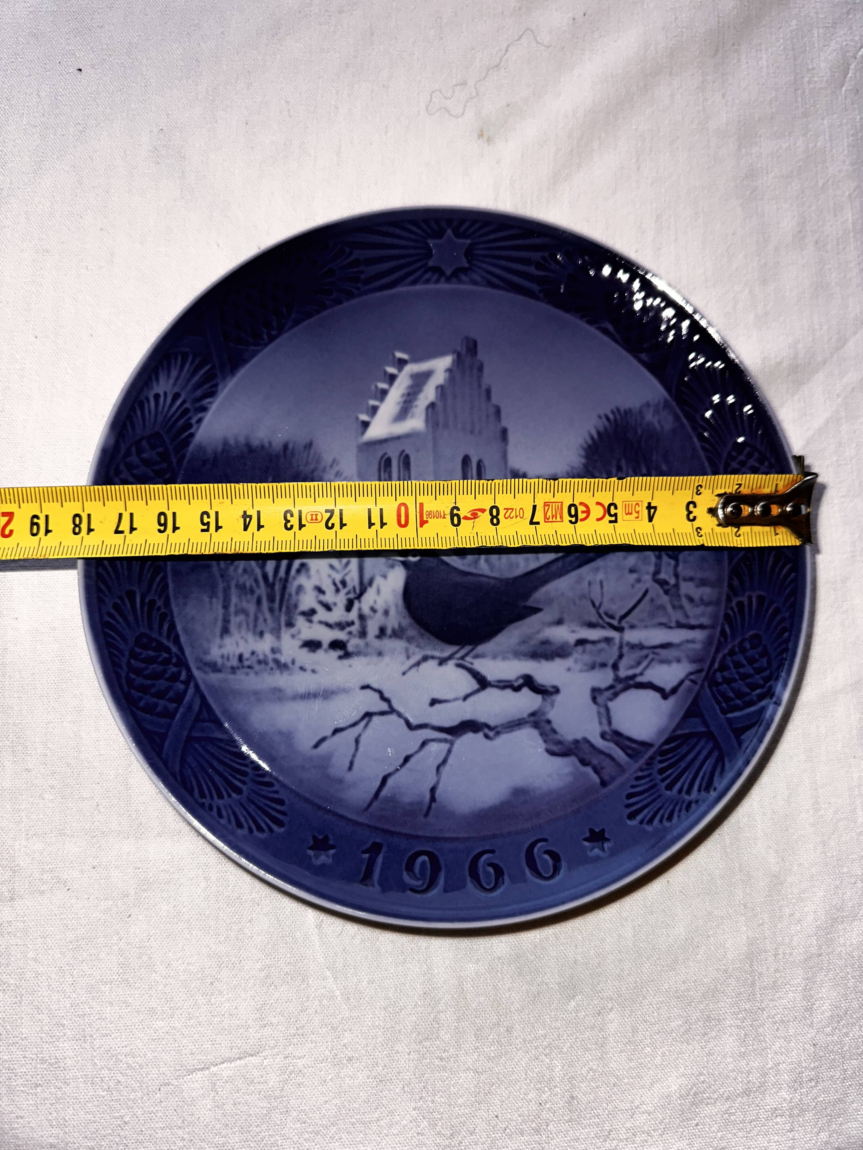 Royal Copenhagen porcelain Christmas plate 1966