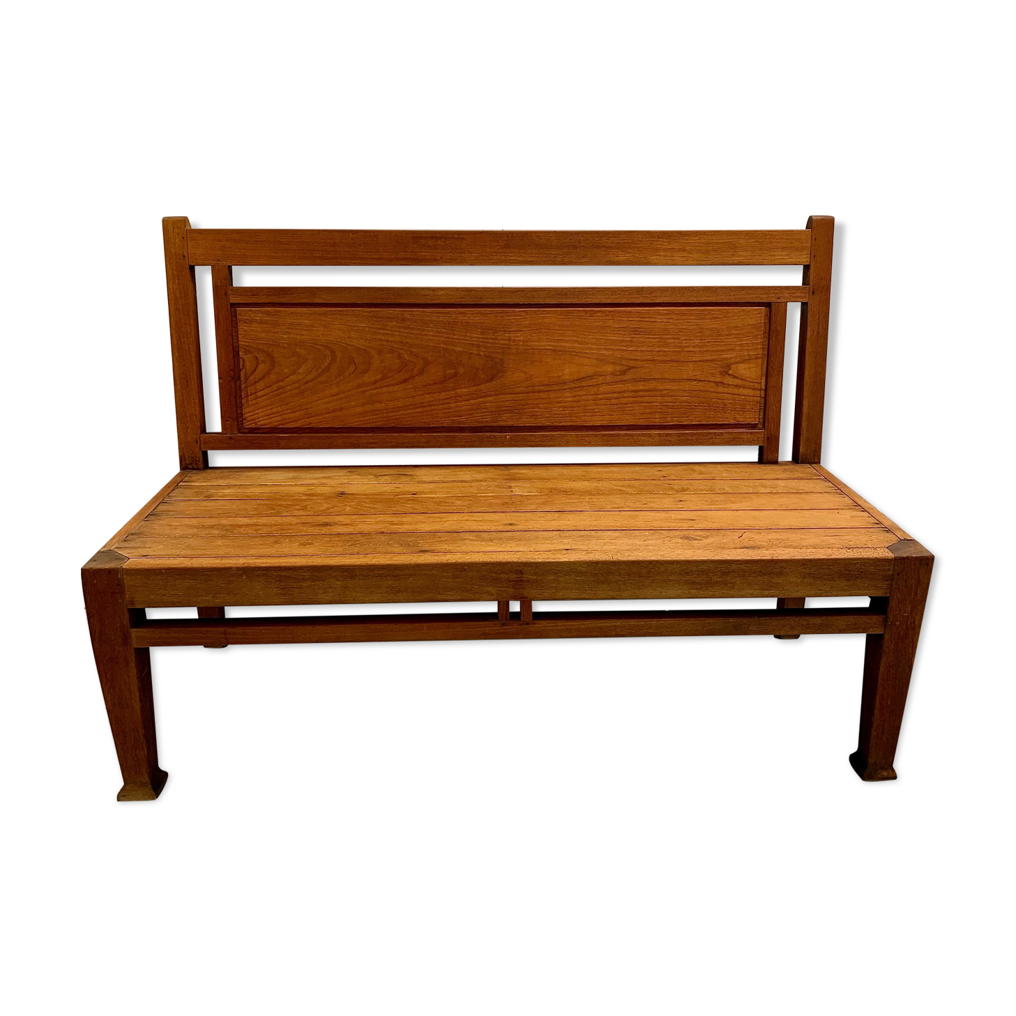 Vintage wooden bench seat